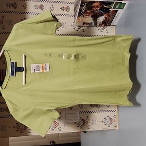 Karen Scott NWT Short Sleeve size Petites SP color spring green